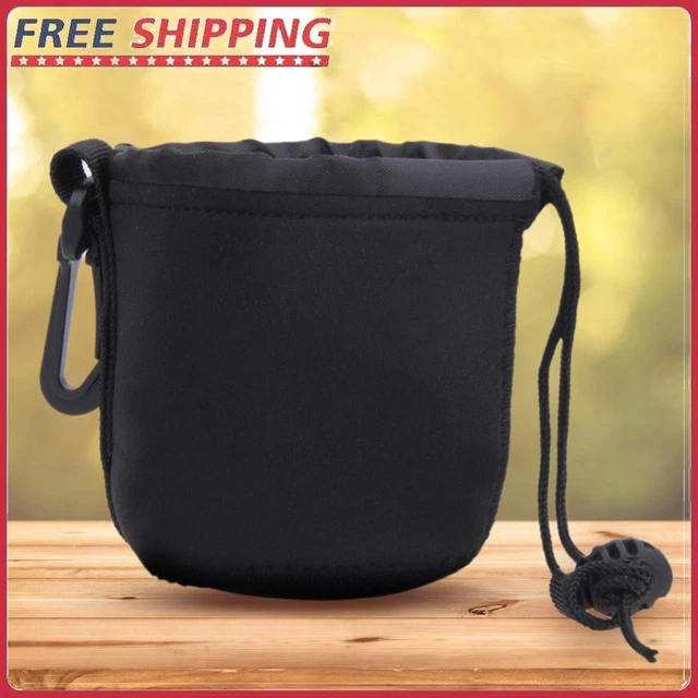2PCS Universal Neoprene Waterproof Soft Pouch Bag Case for Video Camera Lens