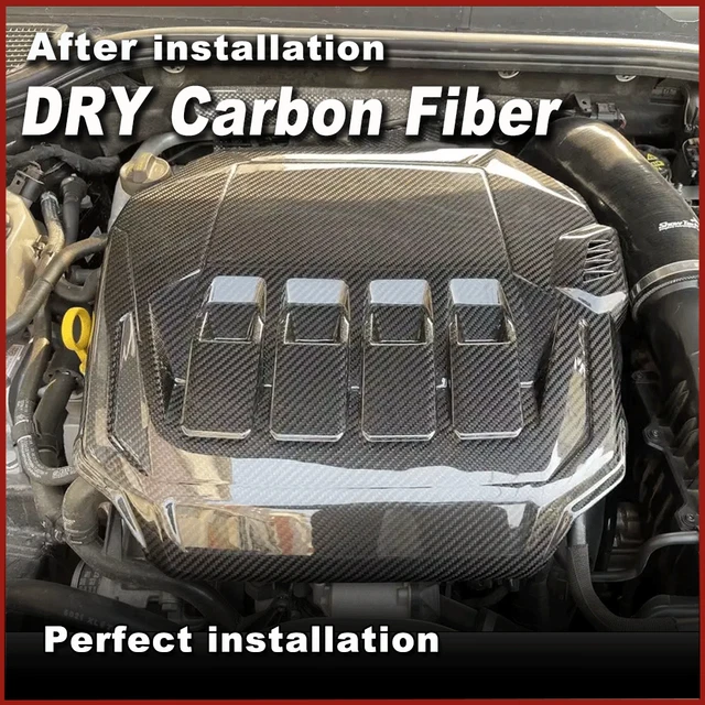 FÜR VW GOLF 8 MK8 GTI 20212023 DRY Carbon Motorabdeckung Abdeckung Engine Cover EUR 266,94