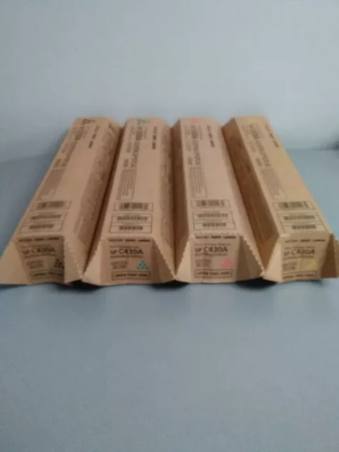 Ricoh AFICIO SP C430A C430DN High Yield Toner Set 821105, 821106, 821107, 821108