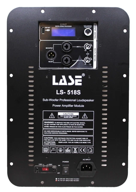 Amplifier Module For Electro Voice EV ELX118P & ZXA1 Powered Subwoofer Speaker 3 thumbnail image
