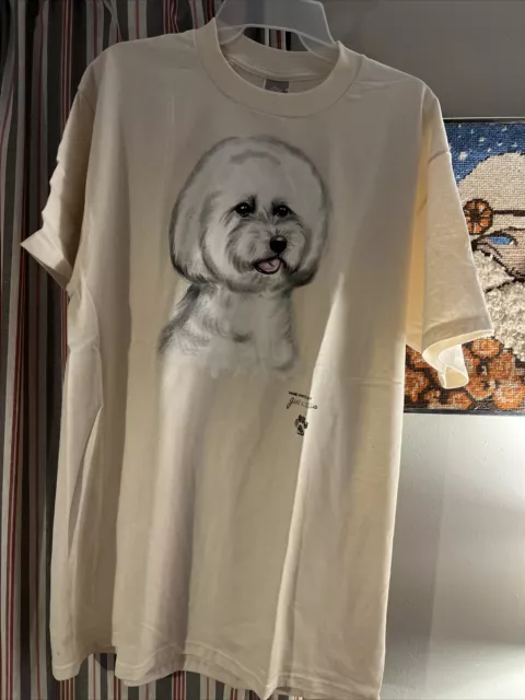 Hand painted bichon Dog T Shirt