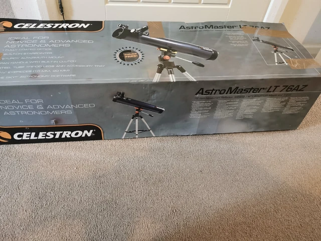 Telescopio astronómico de observación de estrellas Celestron Astromaster LT 76 AZ #31036