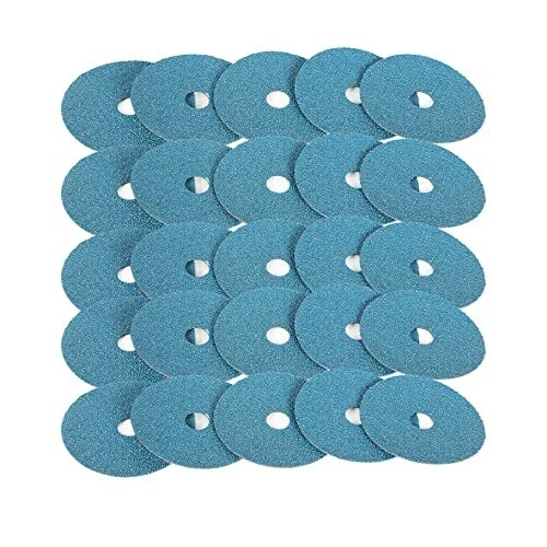 25 Pack 4.5 Inch Sanding Discs Zirconia Resin 7/8 Inch Arbor Fit for Angle Gr...