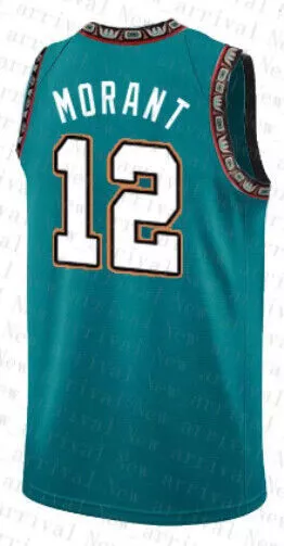 Canotta/Jersey Da Collezione-Basket Nba-Vancouver Grizzlies-Morant-Verde Acqua