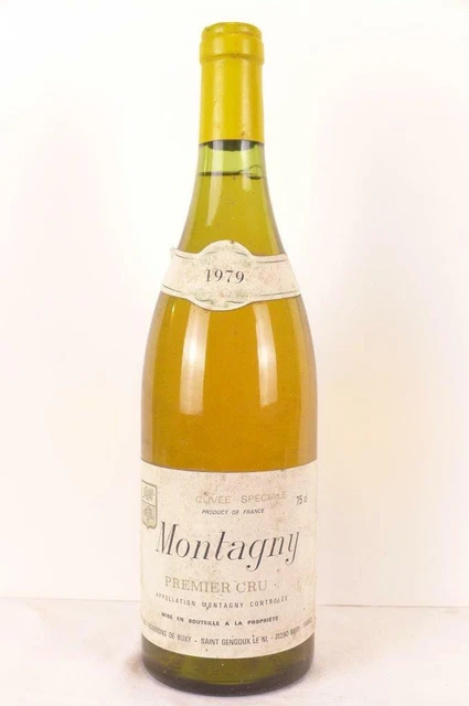 montagny vignerons de buxy premier cru cuvée spéciale blanc 1979 - bourgogne