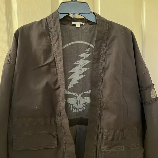 Standard James Perse Grateful Dead Utility Jacket Coat Black Women's Size 2 M 2