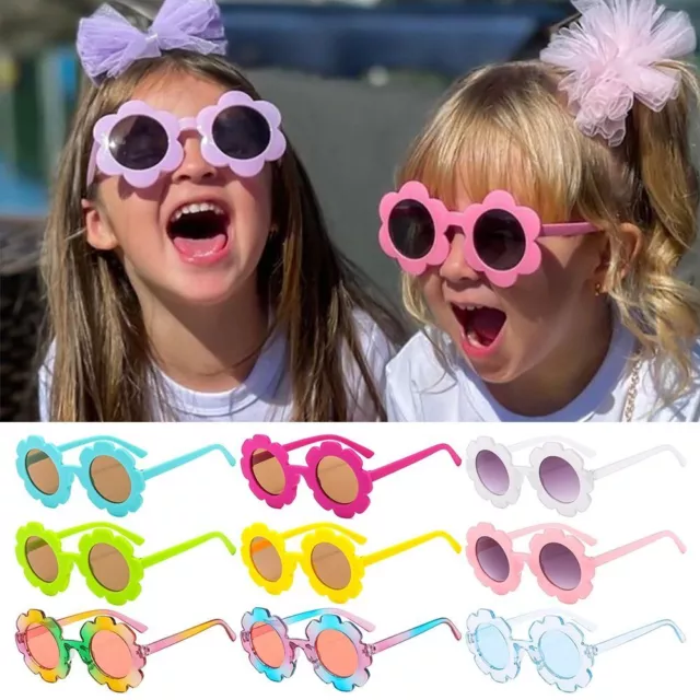 Colorful Children Flower Sun Glasses Shades  for Disco Festival Party