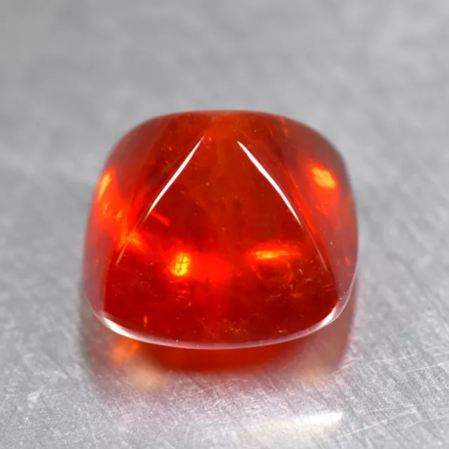 10.87Ct Sugarloaf Cab, Fanta Orange Color Natural Spessartite Garnet _Namibia