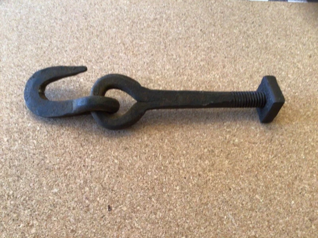 Rare Blacksmith Made Hook & Eye Bolt Excellent