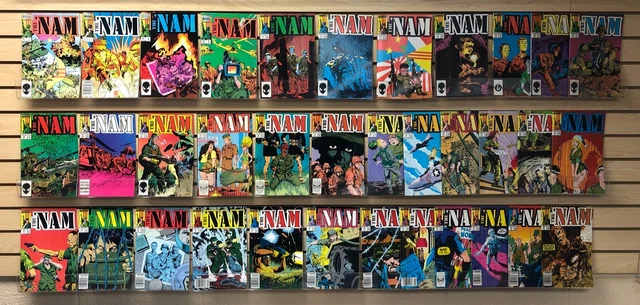 The "NAM #1 to #35 Marvel comic books from 1986....COMPLETE RUN.....ONLY $19.95!