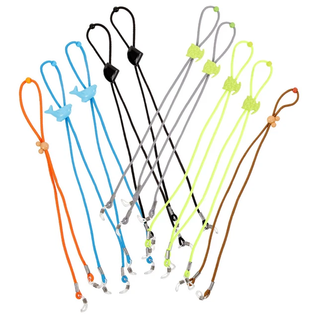 10 un. Soporte para gafas de sol antideslizante Soporte para gafas multifunción elástico