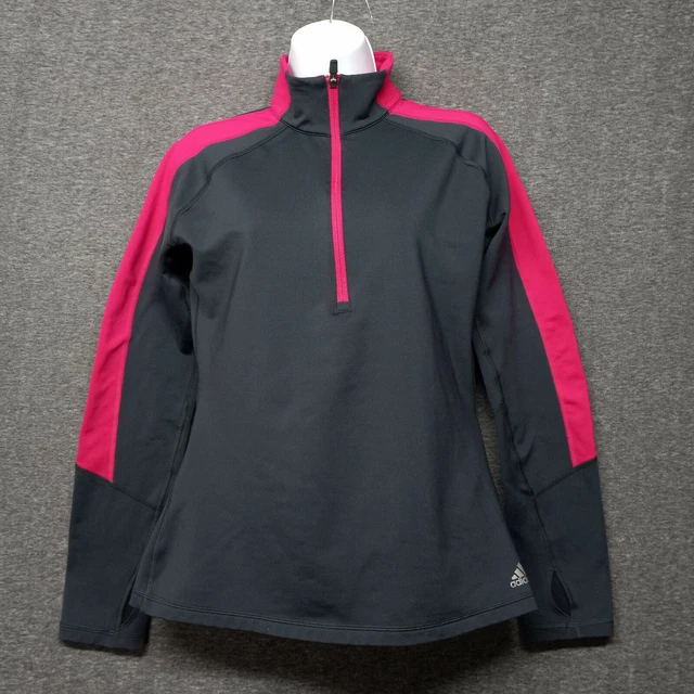 Adidas techfit compression jacket - Women's size M - Pink, gray, collared