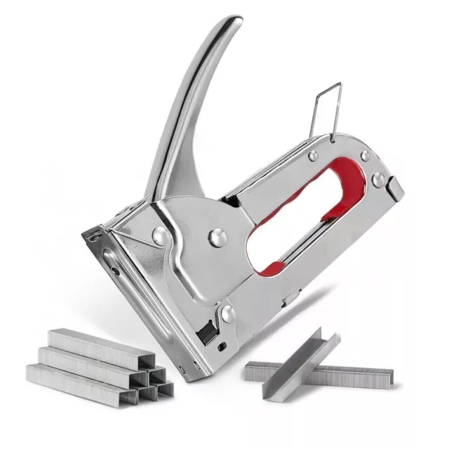 Ebuyerfix Staple Gun Heavy Duty Tacker Stapler Upholstery Nail Gun 500x Staples