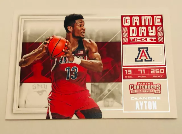 2018-19 Panini Contenders Draft Picks Game Day Tickets #1 Deandre Ayton
