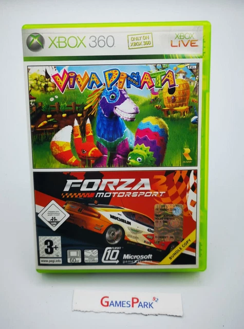 VIVA PINATA FORZA MOTORSPORT 2 XBOX 360 GIOCO USATO PER Italiano PAL bambini x