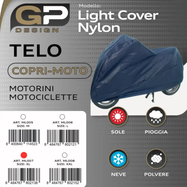 Coprimoto Universale Nylon Xl Motorini Scooter Telo Copri Moto