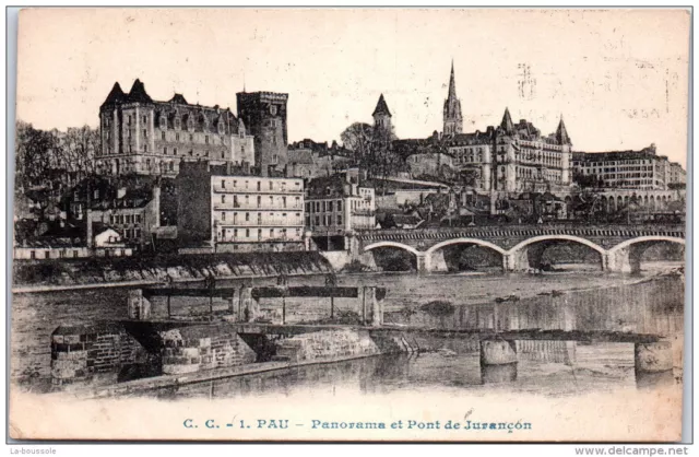 64 PAU - panorama et le pont de jurancon --