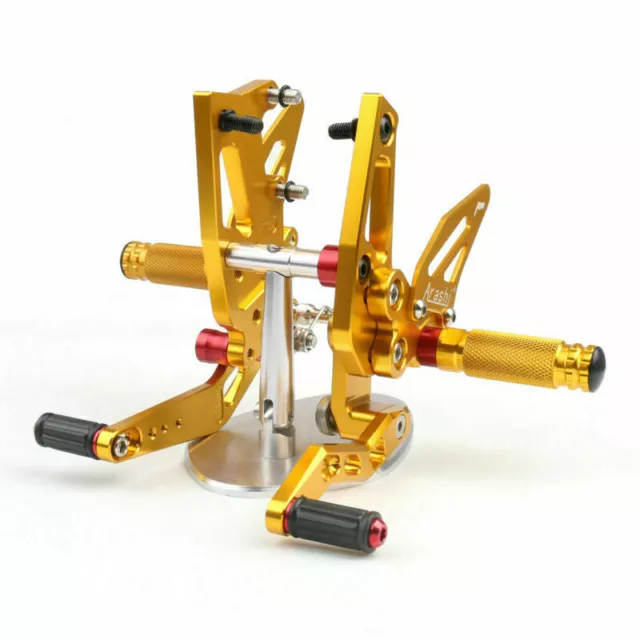 CNC Adjustable Rearsets Footpeg Fit Speed Triple 1050 2011-2014 Gold