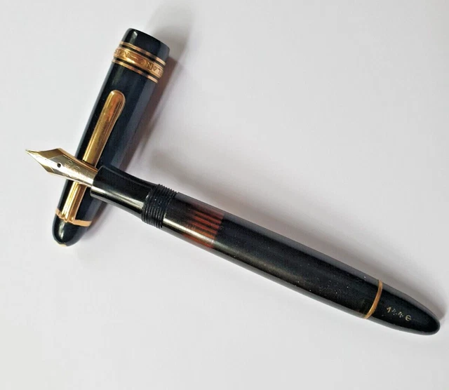 EARLY VINTAGE 1950 S MONTBLANC Masterpiece 144G Celluloid Fountain Pen 14ct nib 383.08 PicClick UK