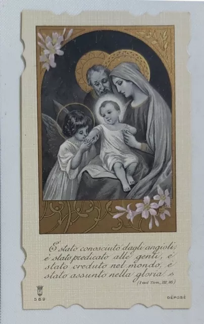 37983 Holy card - Santino 0536 -Sacra Famiglia - lega eucaristica n.569