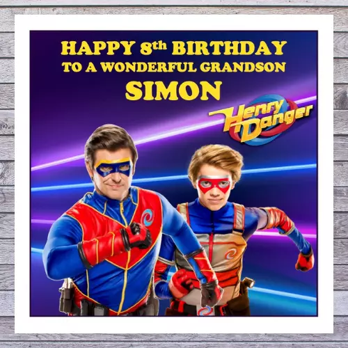 * HENRY DANGER BIRTHDAY CARDS personalised any name age relation occasion