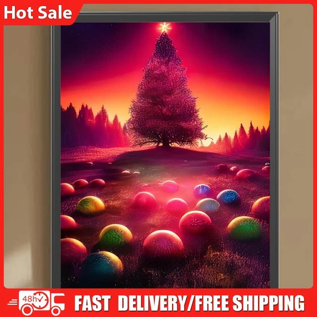 Kexpery 4 Kit Diamond Painting 5D Fai Da Te - Quadro Con Strass Rotondi 30x30 Cm - Decorazione Casa Nonna