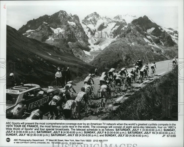 1990 Press Photo World's most famous race, the 76th Tour de France bicycle race