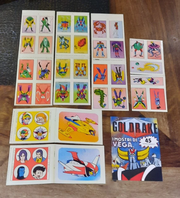 Goldorak Goldrake 6 Planches Stickers + Album E Flash 1978