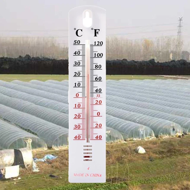 Wall Thermometer Indoor Outdoor Temperature Room NEW House --us Greenhouse E1G5