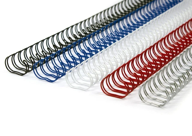 Ringbindung, Binderinge, Drahtbinderücken; 3:1, Metallringe; 12,7 mm; 100 Stück