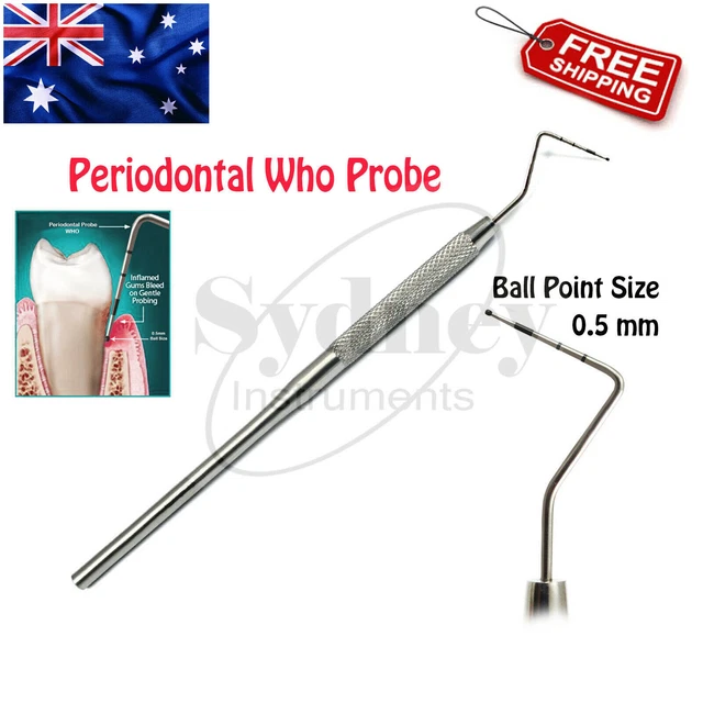 WHO BALL ENDED BPE Probe Markings Color Coated Periodontal Probes Lab