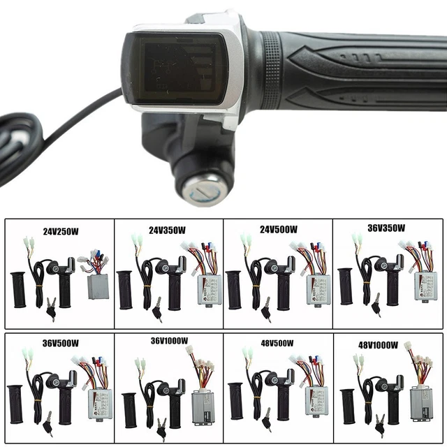 ARMYJY Brushed Controller Throttle Grip 24-48V 250W-1000W For Electric Scooter EBike(48V1000W