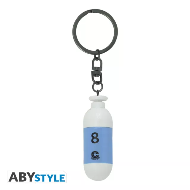 Dragon Ball Z Blue Capsule Corp Keychain DBZ Anime Manga Accessory ABYstyle