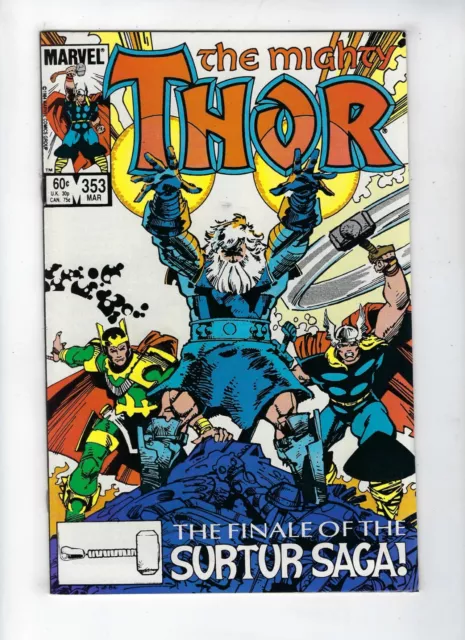 Thor # 353 Finale of the Surtur Saga Walter Simonson story/art Mar 1985 VF