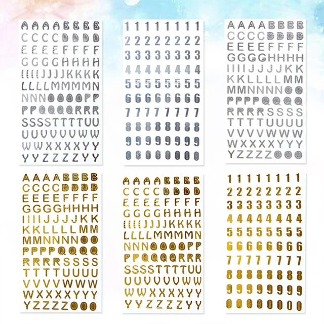 6 Sheets Scrapbook Stickers Scrapbooking Supplies Kids Gift Cellphone Numbers