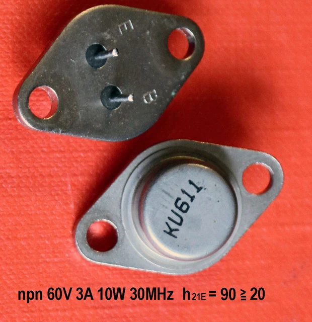 2 Transistor Di Potenza NPN Di Tesla Tipo KD503, 80 V/20 A/150 W - Foto 5