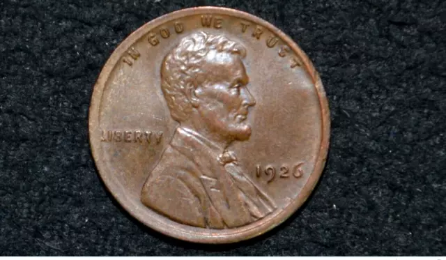 1926 p Lincoln Cent * BU BN UNC ** Mint Error: Broadstruck AND Reverse Brockage