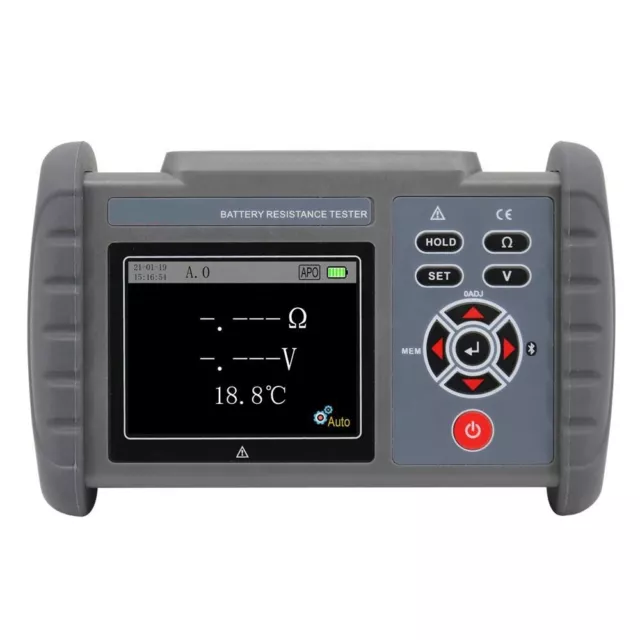 Battery Resistance Tester Voltage Temperature Meter 0mΩ~3Ω 0V~70V -10℃~60℃