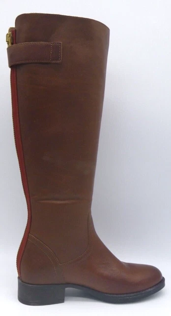 Steve Madden Journal Brown Leather Knee High Riding Boots Women's Size 7.5 M