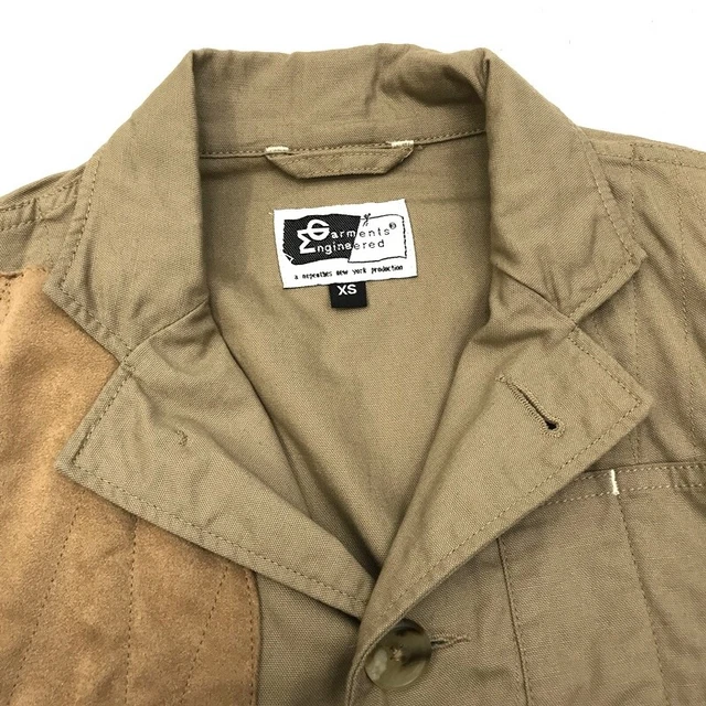 Used Men's Engineered Garments Shirt Jacket Size XS Beige Hunting