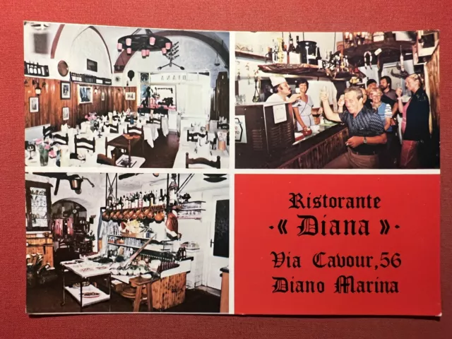 Cartolina - Ristorante Diana - Via Cavour - Diano Marina - 1975 ca.