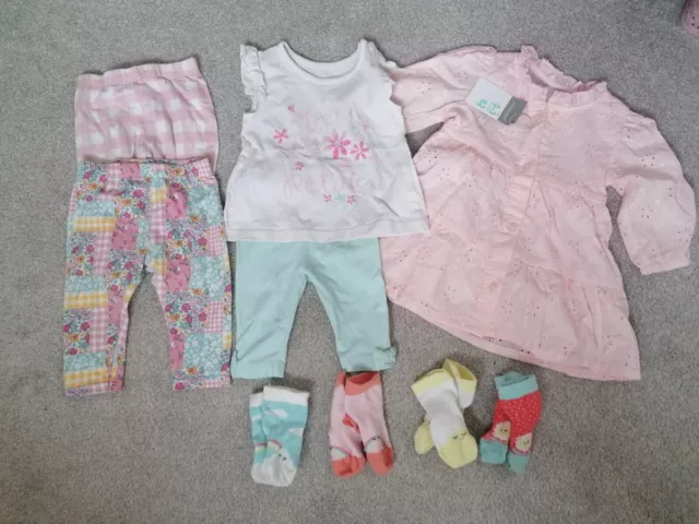 baby girl summer clothes bundle 0-3 months