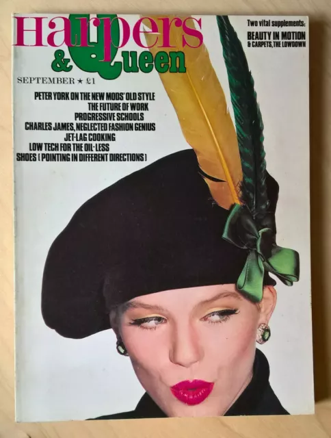 HARPERS & QUEEN INTERNATIONAL September 1979"Vintage fashion and beauty magazine