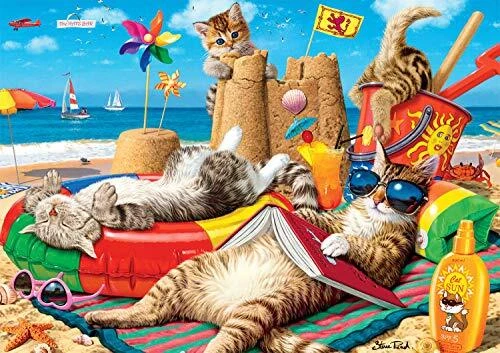 - - 300 Large Piece Jigsaw Puzzle Beachcombers