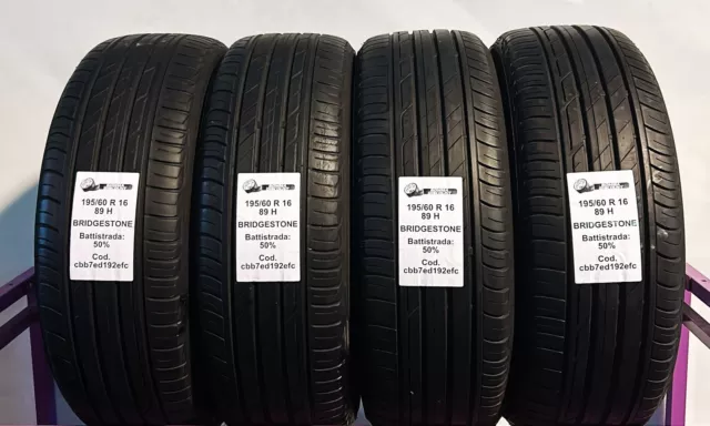 PNEUMATICO USATO BRIDGESTONE TURANZA T001 195/60 R16 89H Estive