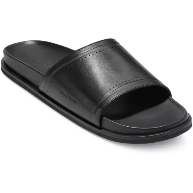 COLE HAAN MENS Modern Classic Black Slide Sandals Shoes 10 Medium (D ...