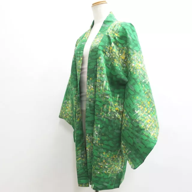 8994C4 Silk Vintage Japanese Kimono Haori Jacket Tree