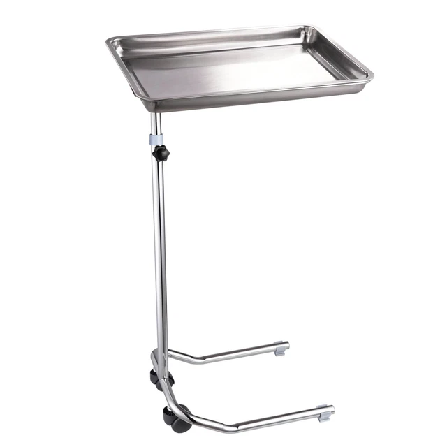 Mobile Mayo Stand Trolley Medical Salon Tattoo Equipment w/ Removable Lab Tray