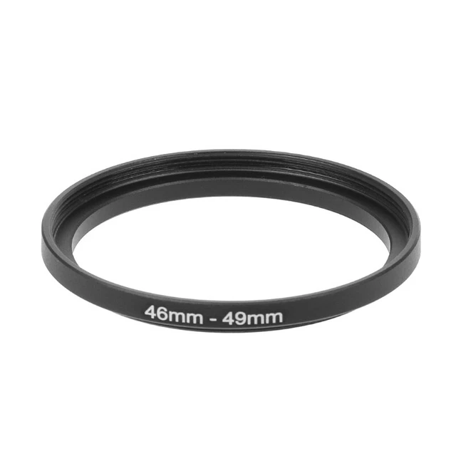 Anelli step up in metallo 46 mm a 49 mm adattatore obiettivo filtro fotocamera accessori strumenti nuovo