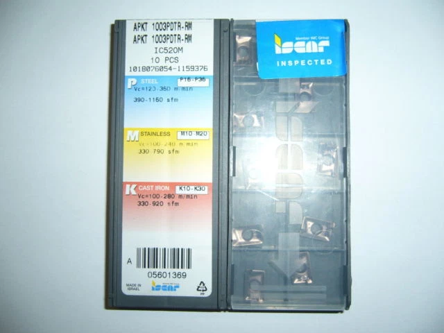 ISCAR Indexable Inserts Apkt 1003PDTR-RM IC520M Indexable Insert New